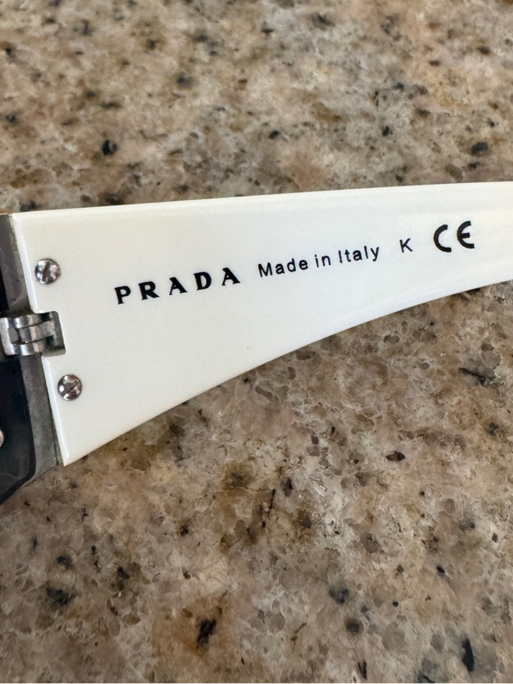 Vintage Rare Authentic Prada Sunglasses Brown Gradient SPR041 Shield Style - Picture 11 of 13